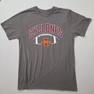 Champion‎ Iowa State Cyclones Football T-Shirt Large Gray Mens NCAA
